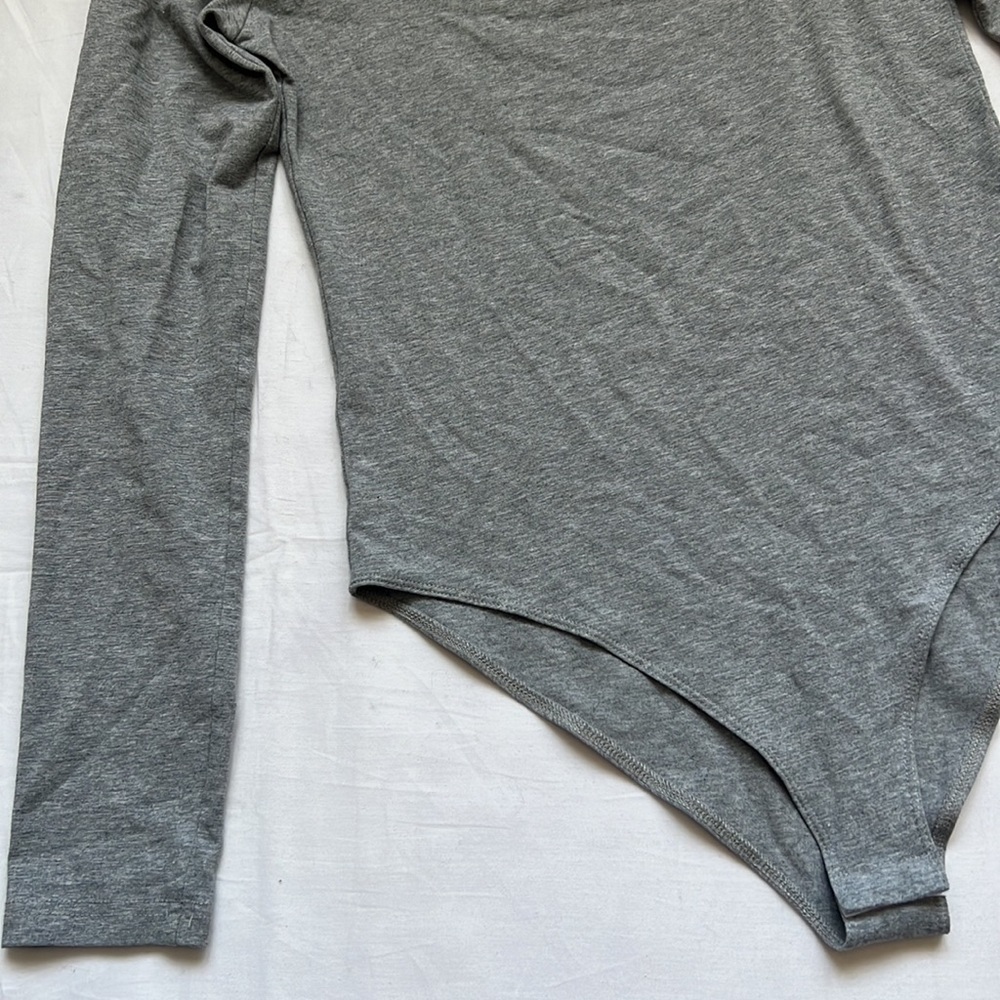 Mangopop Square Neck Long Sleeve Bodysuit - Picture 4 of 6